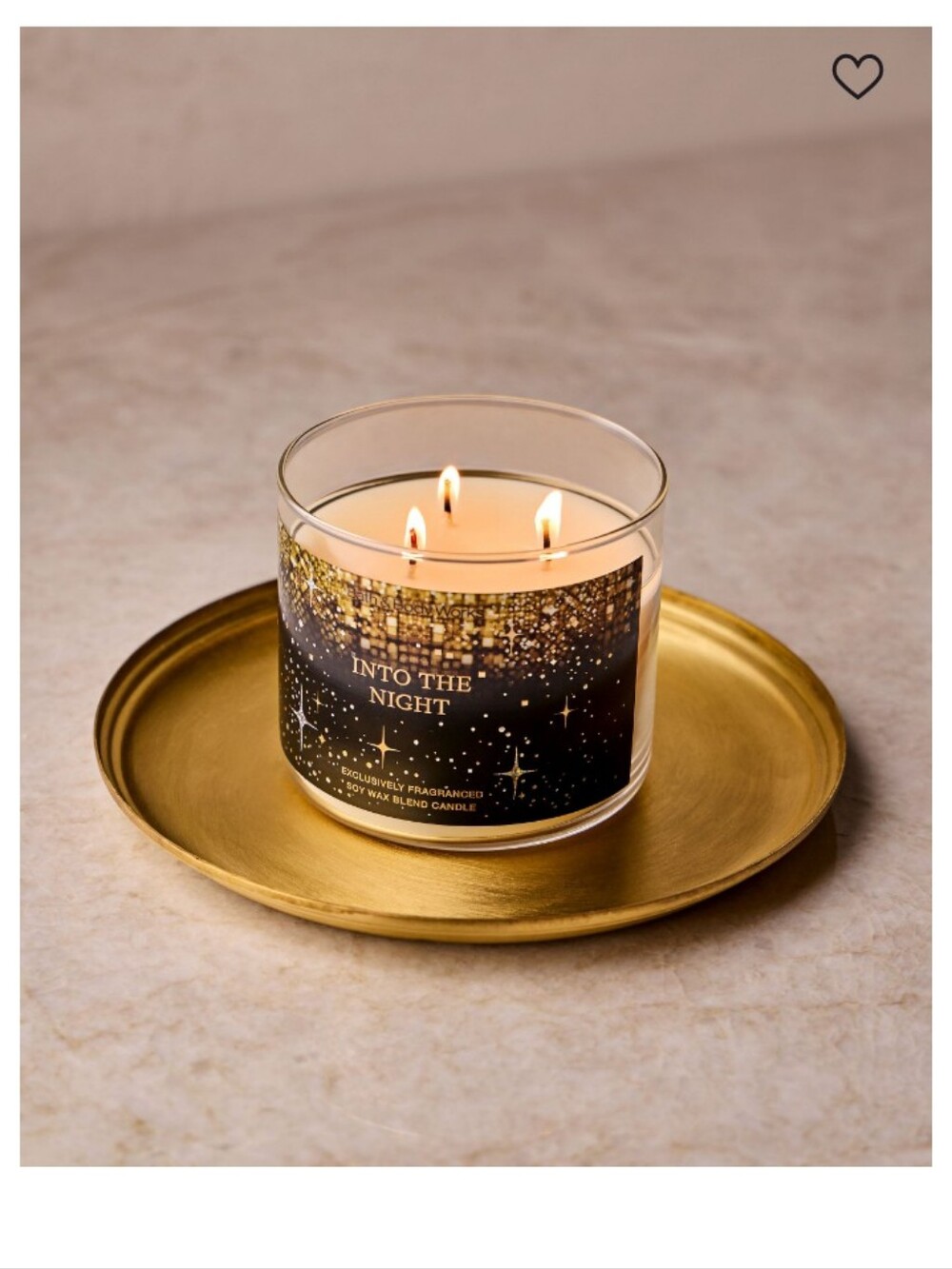 ✨Bath & Body Works Into The Night 3-Wick Candle -✨